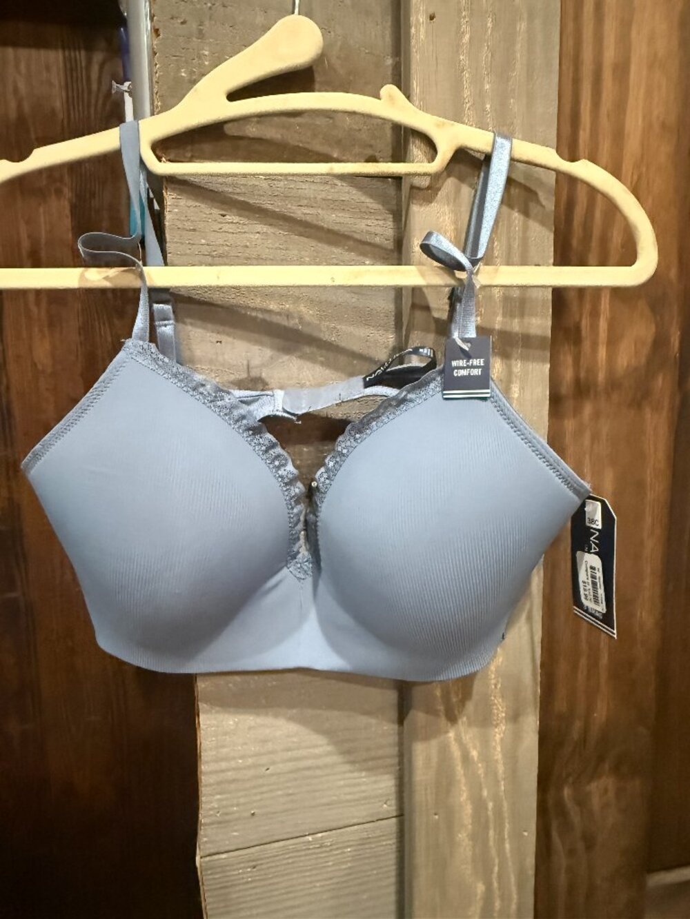 Nautica blue bra size 38C, no wire, NWT